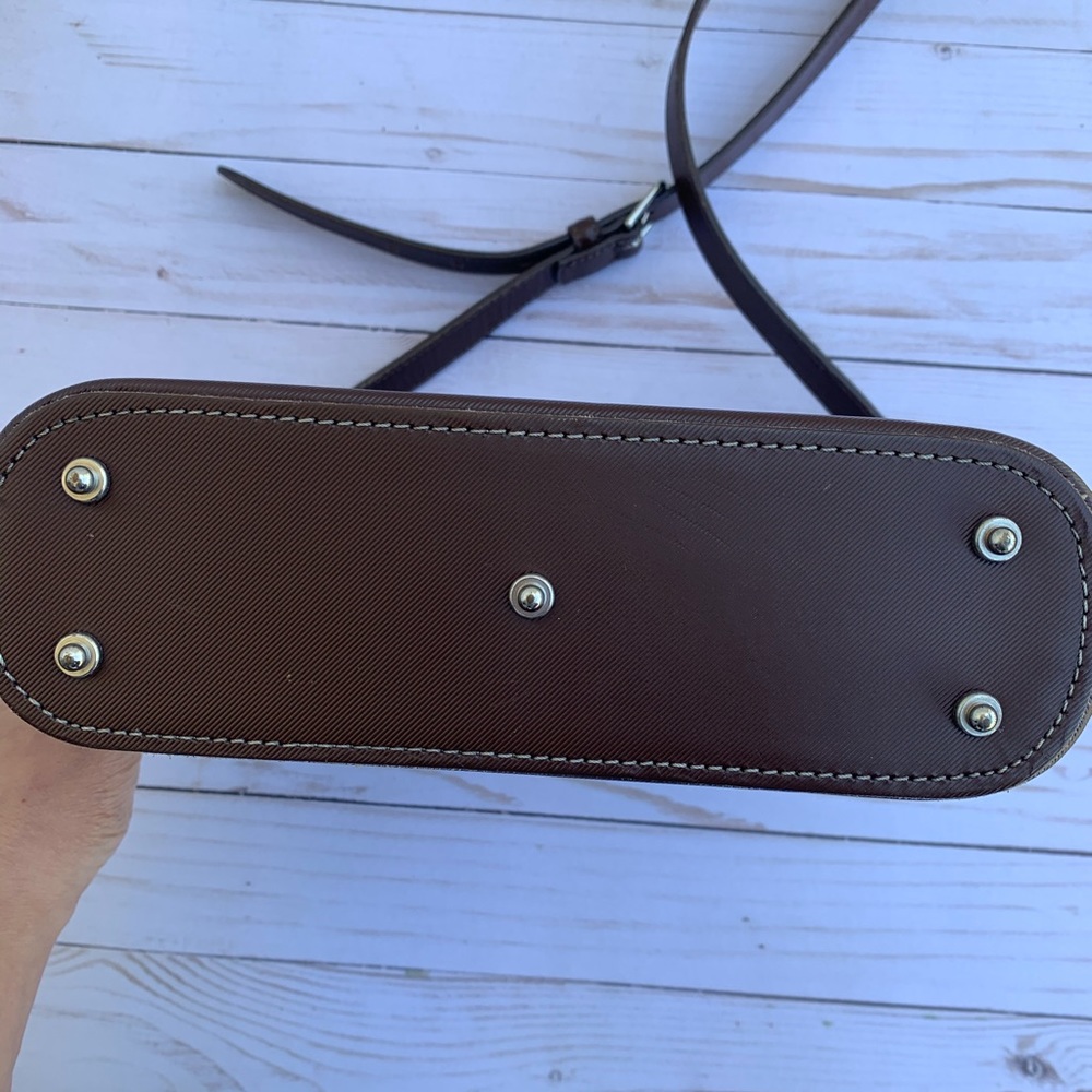 Dooney & Bourke brown leather cross body - Picture 5 of 8